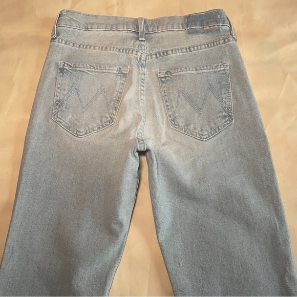 MOTHER- The Scrapper Cuff Ankle Fray Light Wash Lonely Hearts Club Size 25 - Picture 7 of 10